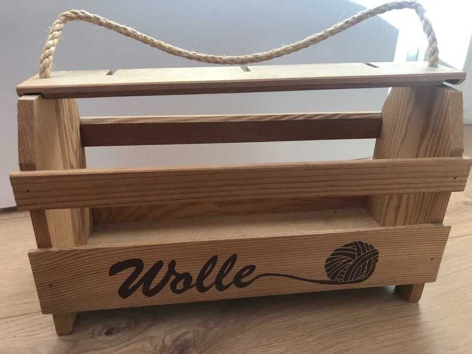 cutie lemn pentru ata de crosetat