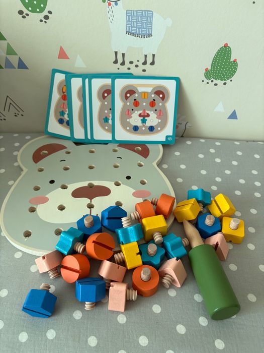 Дървено Мече-конструкб