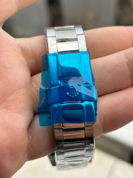 Ceas barbatesc Submariner Argintiu-Albastru + Husa