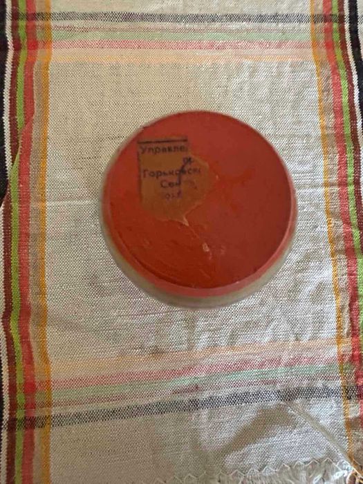 Руска дървена чаша ръчно рисувана