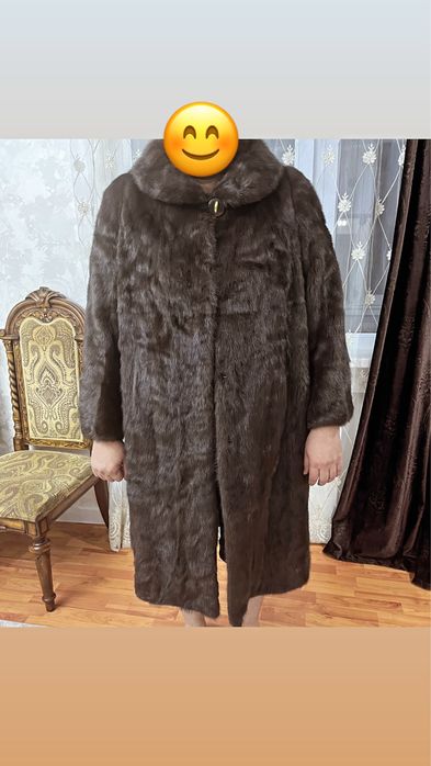 Женская норковая шуба, 60 размер
