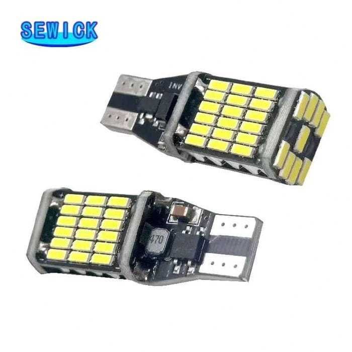 Set 4 Bec Becuri Led T15 W16W Canbus Auto 12 Volti 1000 lumeni Noi
