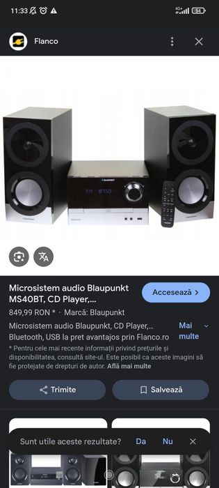 Boxa Bluetooth/CD/USB