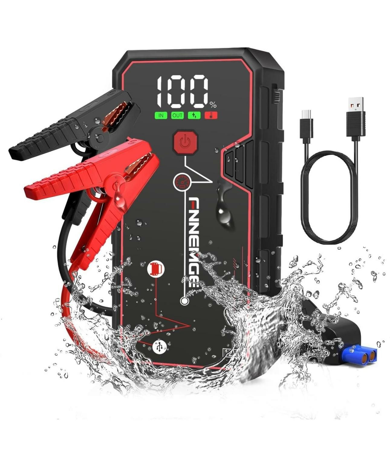 Jump Starter Auto Fnnemge 12V