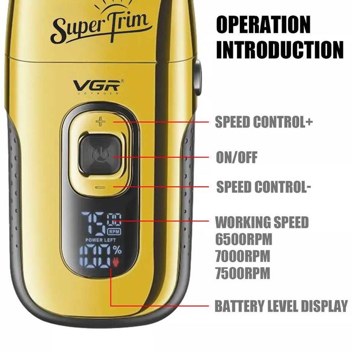 Професионална електрическа самобръсначка VGR V-332