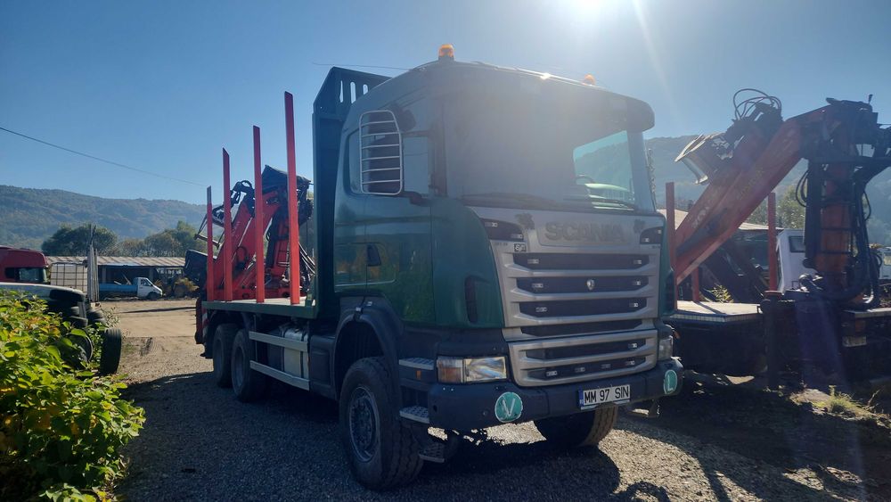 SCANIA G480, 6X6 Transport forestier, lemn