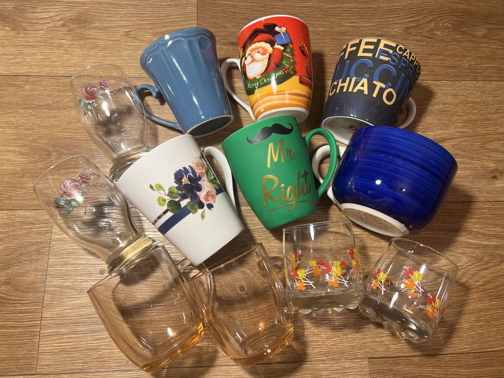 Кружки стаканы бокалы