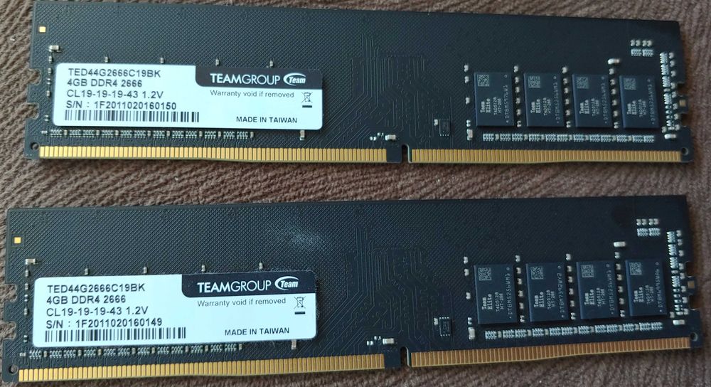 Team Group RAM памет 2x4GB DDR4 2666 MHz