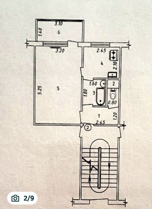 1/4/4 Юнусабад Бывший Таштюрьма  32м2