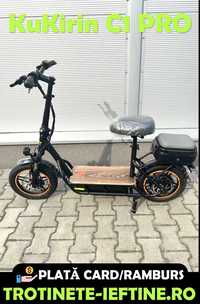 Moped electric C1 PRO, cu scaun si Geanta Portbagaj, 100km,  45km/h