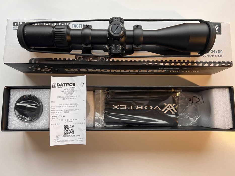 Оптика Vortex Diamondback 6-24x50 + Монтаж Vortex Hunter 30mm