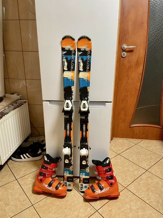 Schiuri copii 120 cm cu clapari skiuri set