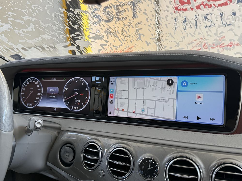 CarPlay/Android Auto модул + монтаж за Mercedes S/C/A/GLC/B/… и други