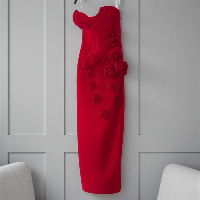 Rochie rosie Revelion, Craciun, evenimente