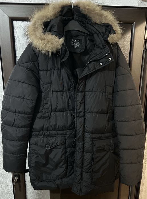 Топла грейка с пухена качулка 2XL - перфектно състояние