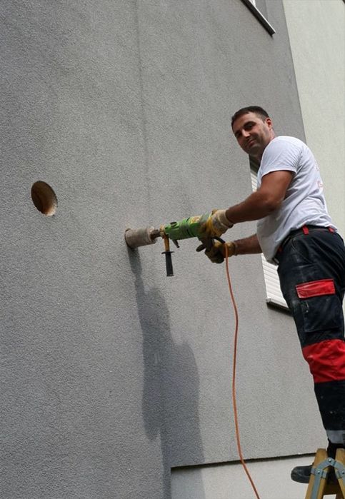 beton kesish, teshish, buzish va quyish. benzopelada o'tin kesish