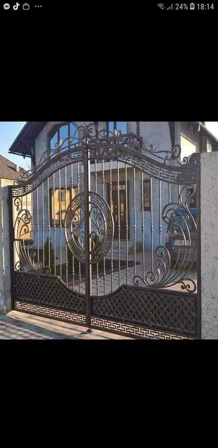 Porți balcoane scări,  fier forjat