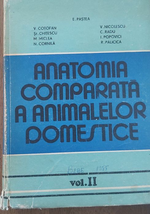 Anatomia comparata a animalelor domestice 1+2