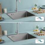 Chiuveta drepta de bucatarie din INOX(3mm) 60x50, REDUS de la 750RON