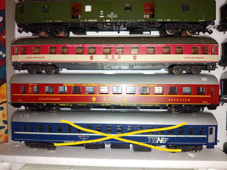 Vagoane călători HO Lima Schicht Roco trenulețe diorama piko