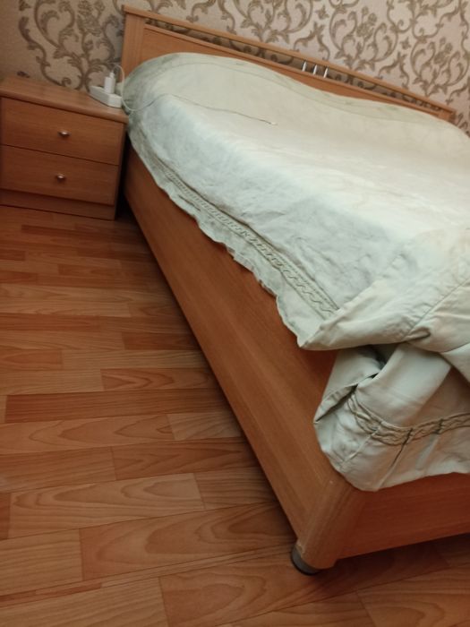 Кровать двуспальная, с двумя тумбами Белорусская мебель