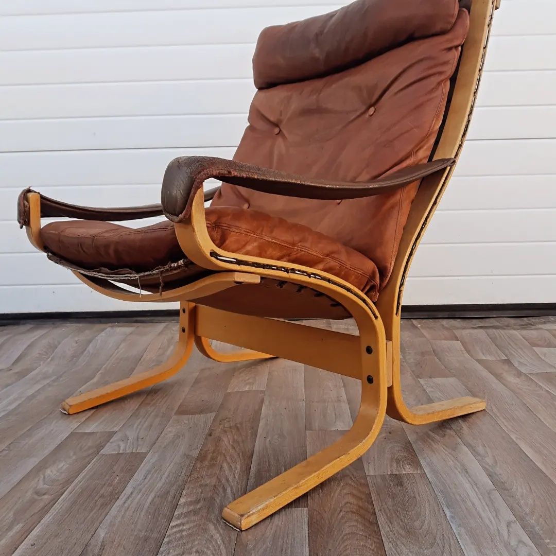 Норвежко Vintage кресло Siësta на известния дизайнер Ингмар Релинг  60