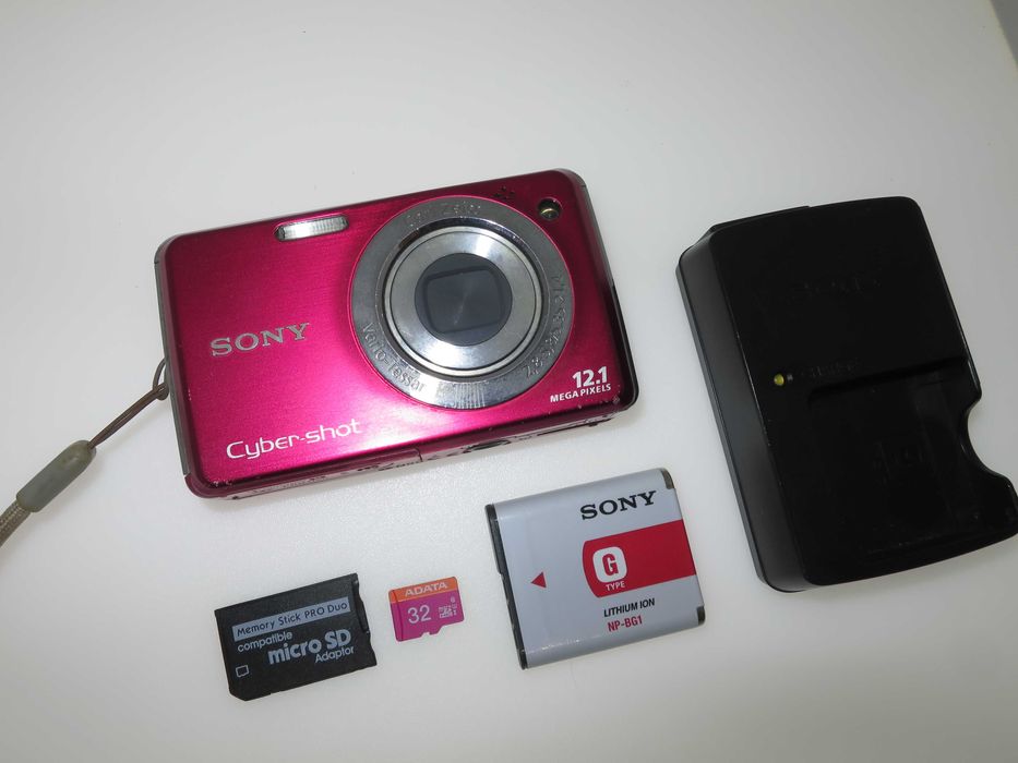 SONY Cyber-shot W230 цифрова камера розов компактен фотоапарат