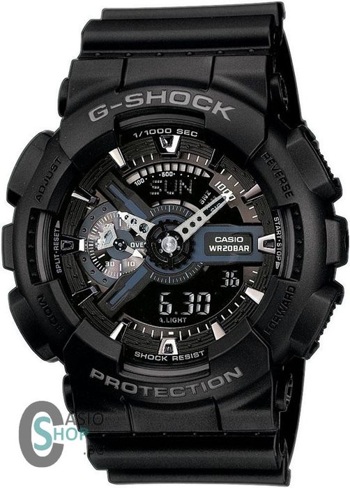 Черен часовник G-Shock GA-100 мат