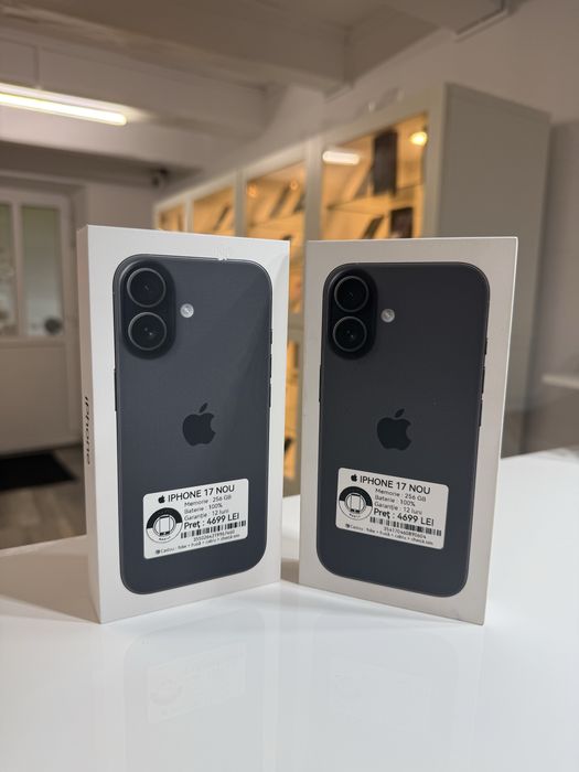  iPhone 17 black 256 GB , NOU ! Garantie + cadou