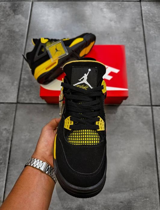 Air Jordan 4 Retro “Black/Yellow” маратонки 41-46 номер