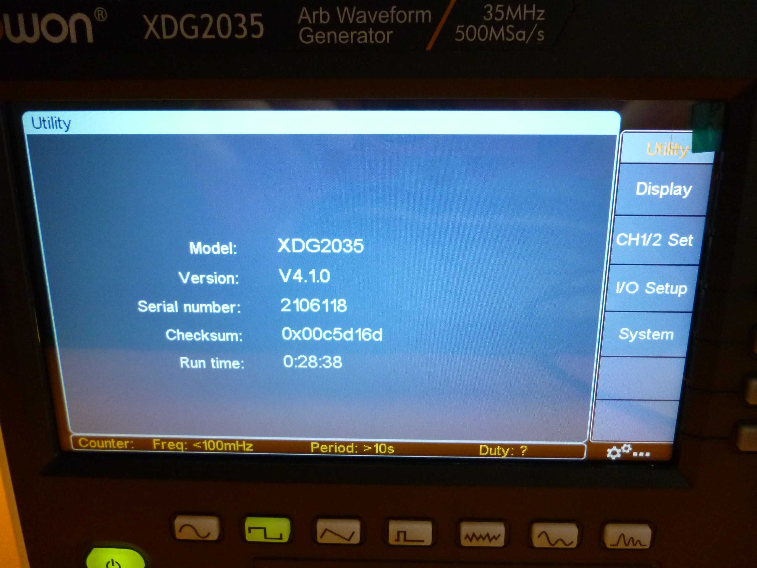 OWON XDG2035 generator frecventa semnale functii  2 canale de 35Mhz