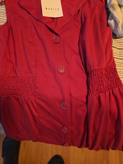 Rochie Mohito XXS Rosie Bumbac Fara Maneci Noua Cu Eticheta