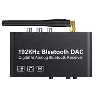 Convertor Digital Bluetooth la Analog jack 3.5 RCA 192kHz DAC cod E479