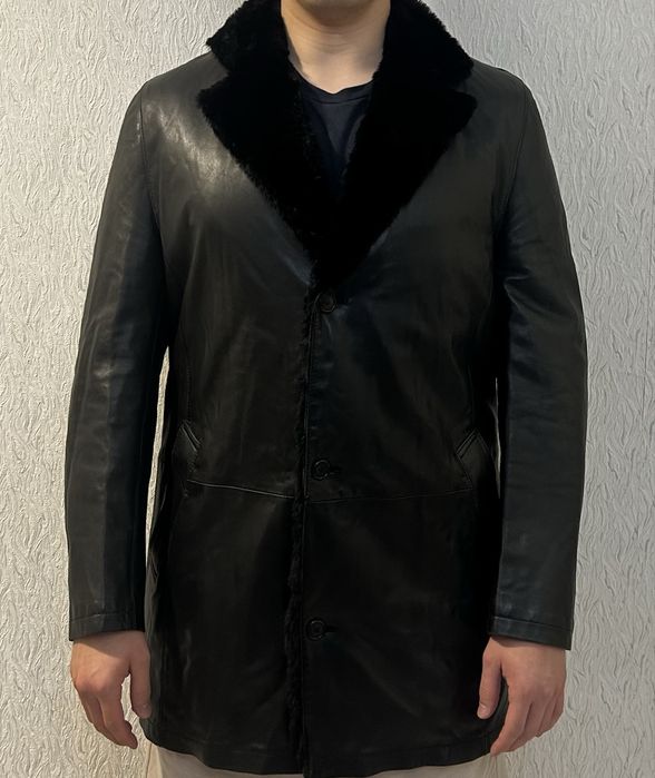 Продам мужскую дублёнку из натуральной кожи