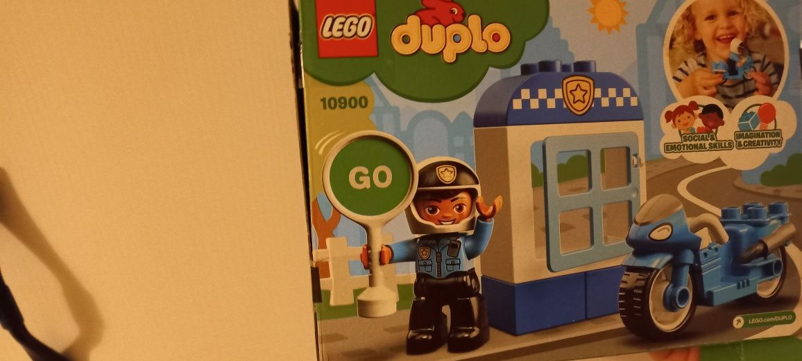 Lego duplo: motocicleta de politie 10900, 2 ANI+, 8 PIESE