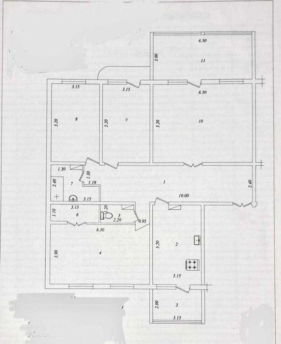 ул.Ойбек Госпитальный МЦ Шох банковская 4-комн 4/9 174 м² чистая