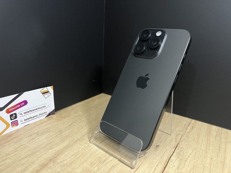 Iphone 16 Pro 256Gb Black Titanium 3 ani garanție, Telefoane Mureș