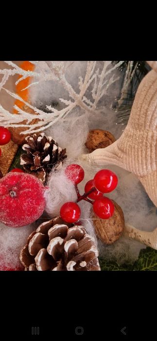 Aranjament de Crăciun - Cerb în zăpadă