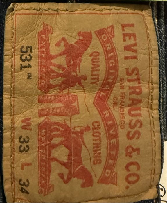 Blugi LEVIS 531 Slim Albastru Barbati | Marime 33 x 34 (Talie 84 cm)