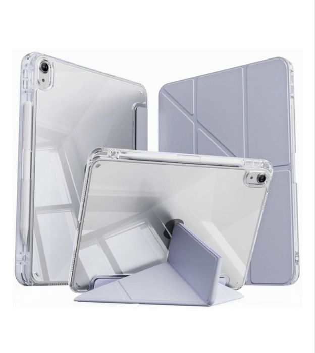 Чехол для Apple iPad Air 11,  11 дюйм прозрачный, сиреневый