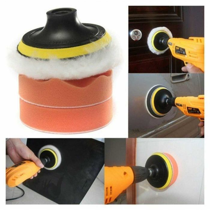 Комплект гъби за полиране/пастиране, 80мм - 7 части