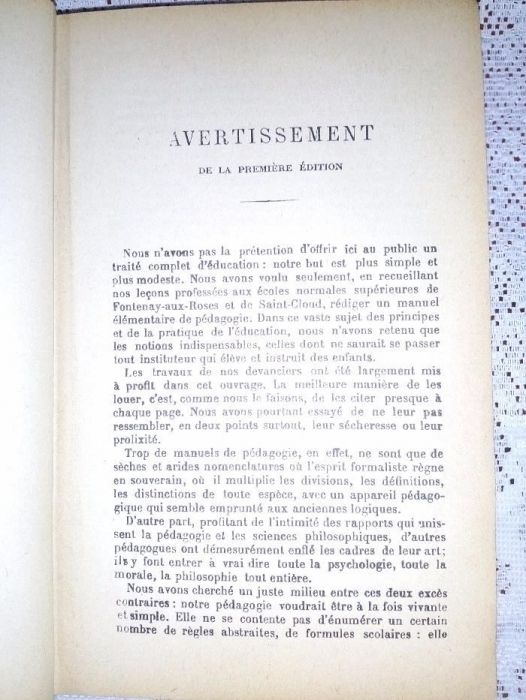 Cours de Pedagogie. Theorique et pratique - Gabriel Compayre