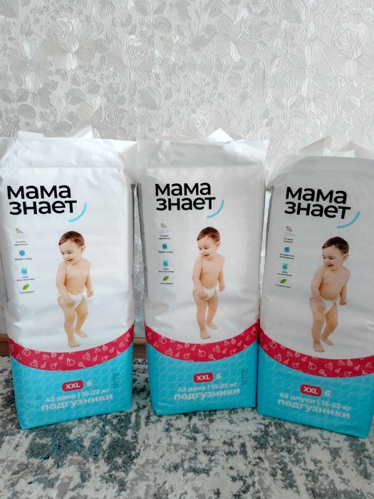 Подгузники "Мама знает" 6 размер