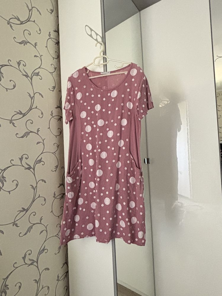 Rochie de vara cu insertii elastice pe lateral