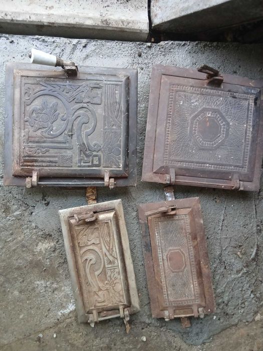 4 bucăți uși sobă teracotă