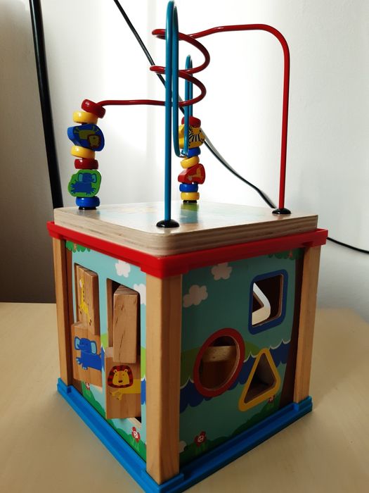 Лот дървени бебешки играчки