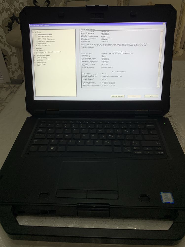 Dell 5424 core i5-8