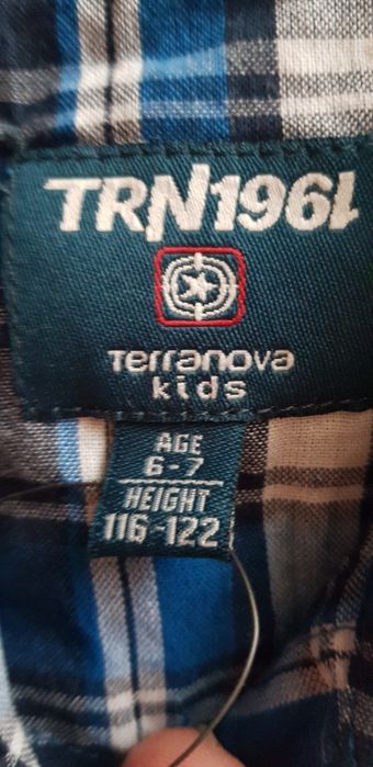 Terranova Kids cămașa 116-122 Nouă, Etichetă,  ,5-6-7 ani,maneca scurt