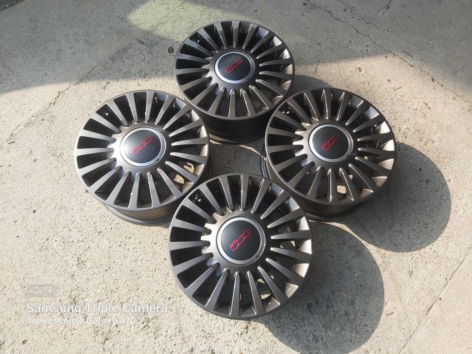 4 броя алуминиеви джанти за Fiat 500 15