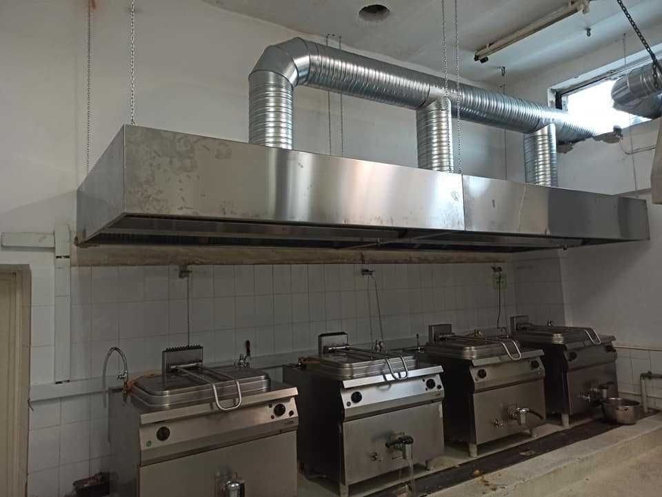 Montaj hota inox restaurant / fast food si tubulatura de ventilatie